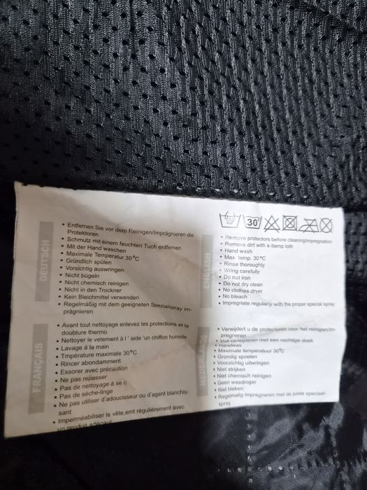 Geaca moto SM din piele, cu protectii certificate, marimea S