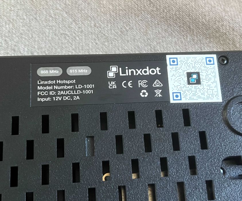Gateway IoT Linxdot LD 1001 LoRaWAN Ethernet USB WiFi antena