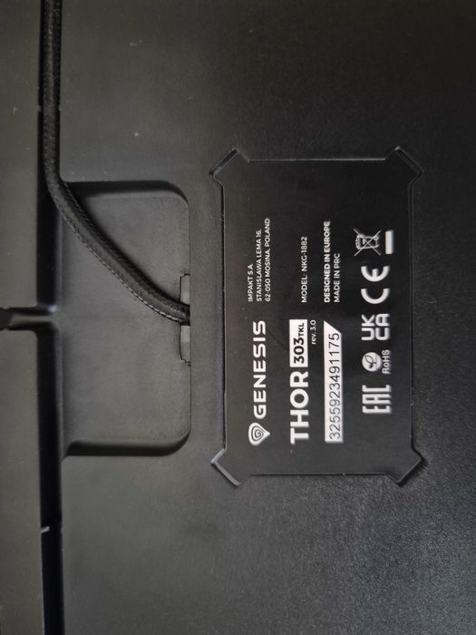 Механична геймърска клавиатура Genesis Thor 303 TKL (Outemu Red / Hot Swap)