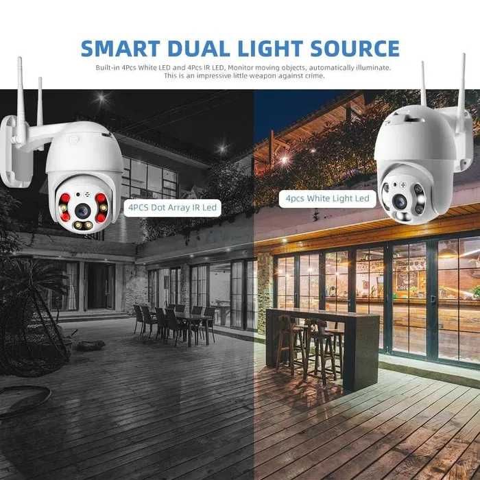 5 MP външна Нова въртяща безжична WIFI IP FULLHD камера  Нощно виждане