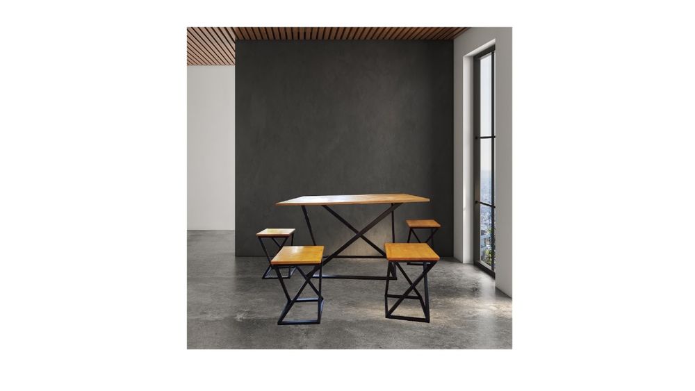 Набор стол и 4 стула , лофт