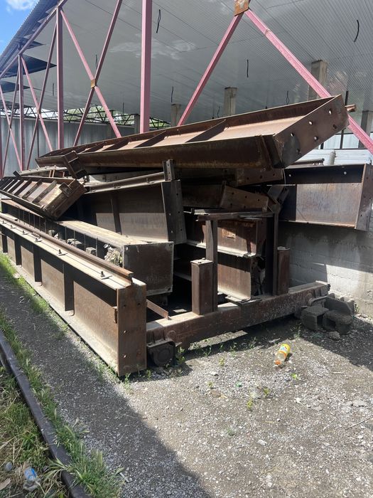 Кран балка, с опорами и путями