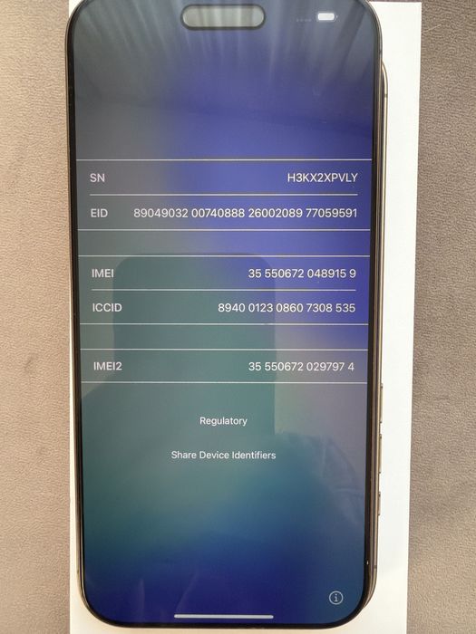 iPhone 16 Pro Max – Gold, 256 GB