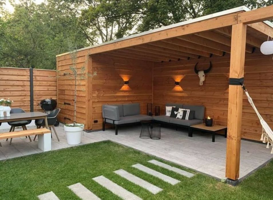 Mobilier de gradina terase si carpoturi din lemn uscat