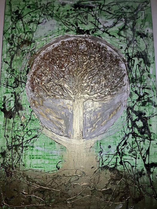 Tablouri pictate manual ,acril pe pinza