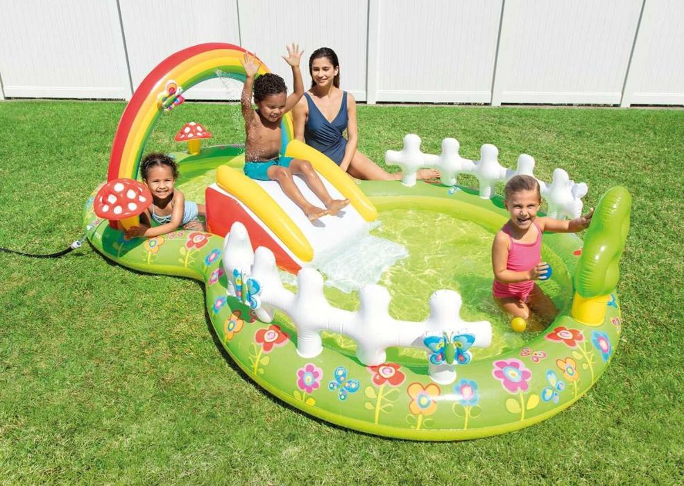 Бассейн надувной-295х191х130 см. 374 литр Доставка бесплатно