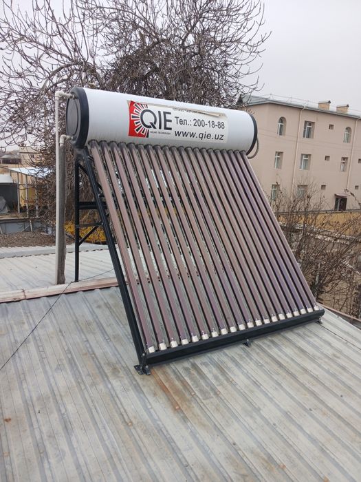 Quyosh suv isitgich oʻrnatish/Солнечный водонагревател установка