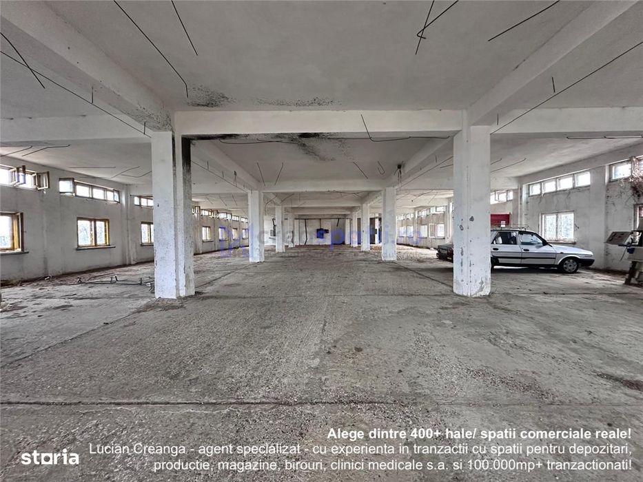 Hala, spatiu comercial, vad, de la 423mp la 1744mp, Vama Albita