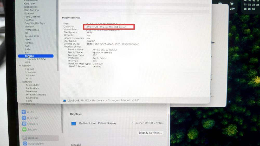 Macbook Air M2 256Gb