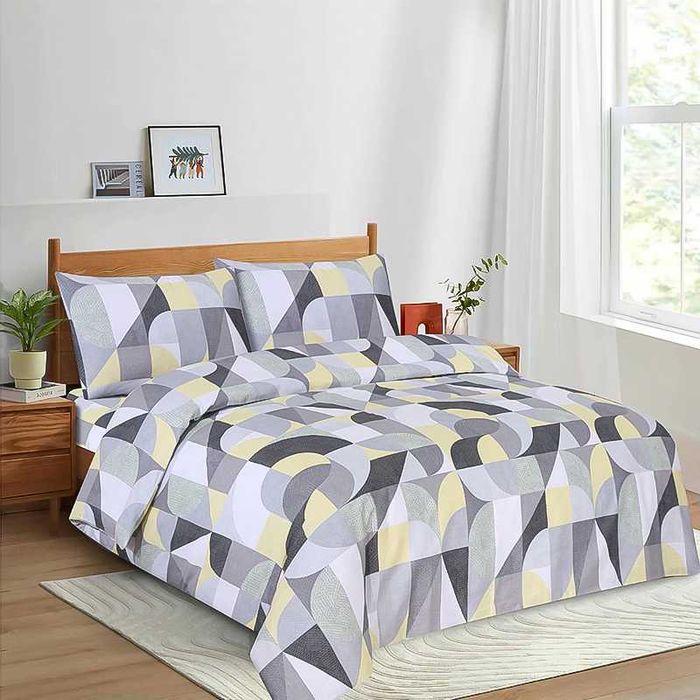 Спален комплект "Kring" – за 2 души, 4 части, 100% памук, чаршафи