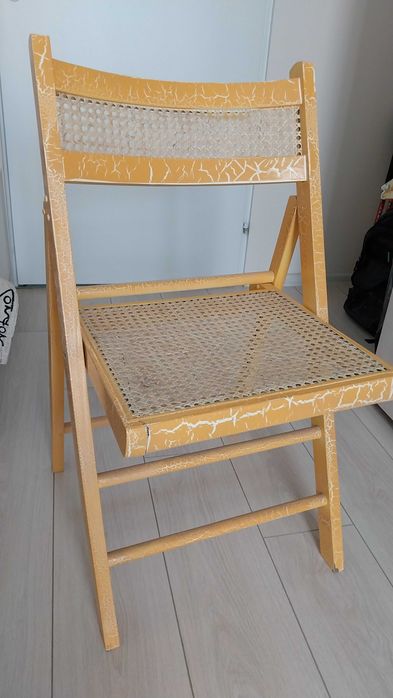 Дървени столове сгъваеми с ратан