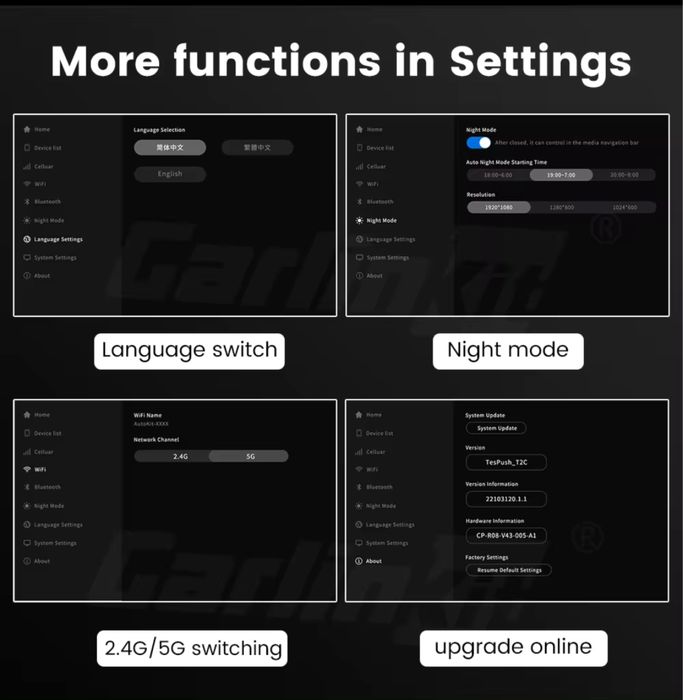 T2C Carlinkit Wireless CarPlay Adapter For TESLA cars