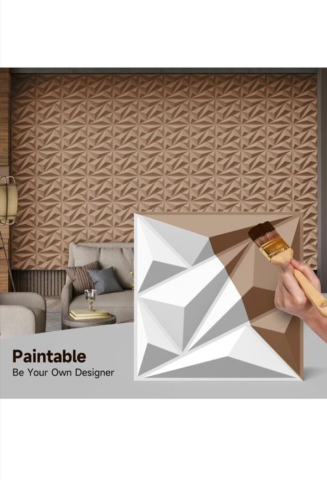 Set 33 panouri PVC perete, 3D, 30x30 cm