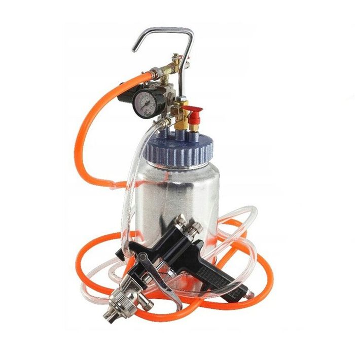 Pistol pneumatic pentru vopsit cu vas sub presiune, duza 2 mm,