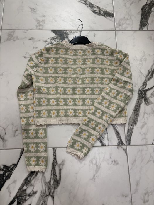 Къса жилетка на цветя Cropp