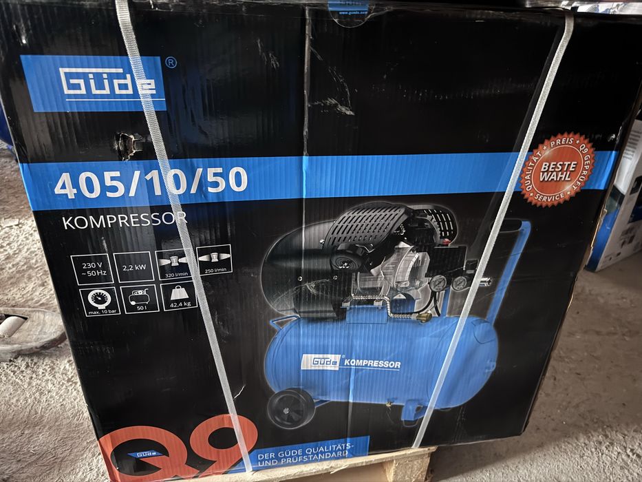 Compresor gude  50L 10 bari  2 pistoane cu ulei