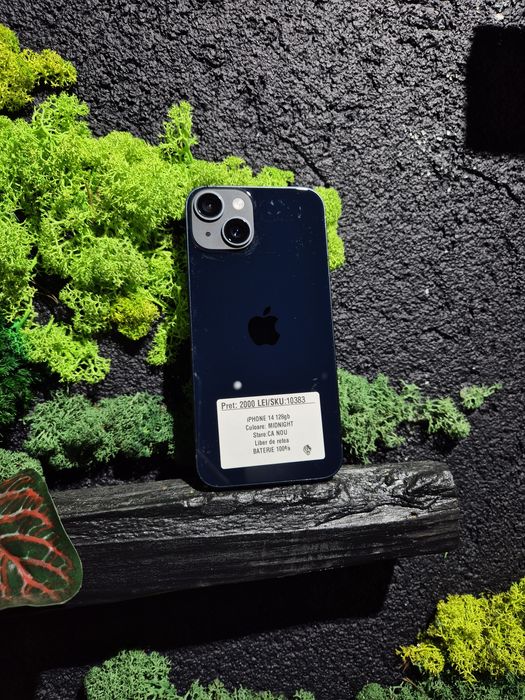 iPhone 14 128gb Midnight Neverlocked Bat 100%/Fact+Garantie