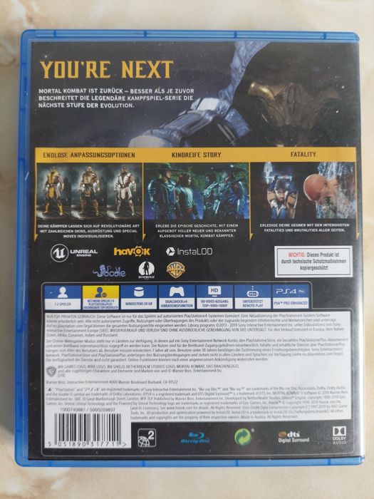 [PS4/PS5] Vând joc Mortal Kombat 11 (mk) PlayStation 4 și 5 //poze reale