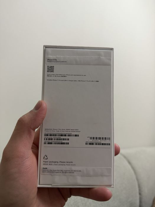 iPhone 17 Pro, 256 Gb, белый