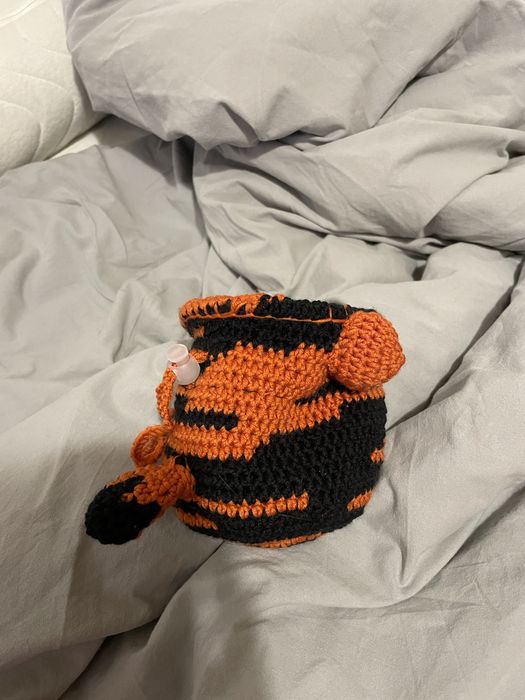 Ръчно плетена торбичка за катерене