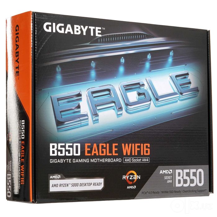 - Материнская плата MB Gigabyte AMD AM4 B550 EAGLE WIFI6 DDR4