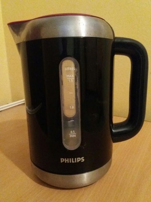 Fierbator cordless Philips HD4686/30, 2400 W, 1.5 l, Negru