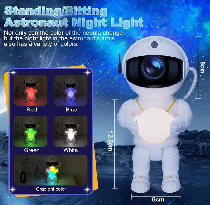 Звезден проектор Feliigo,  космически  галактики