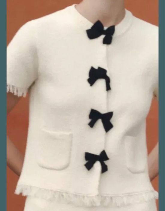 Стилна жилетка ZARA панделки