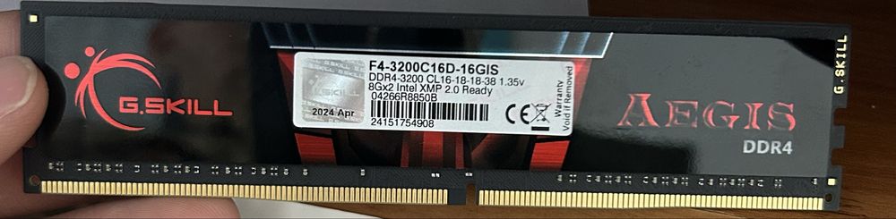 Озу G.Skill Aegis DDR4 8GB 3200MHz