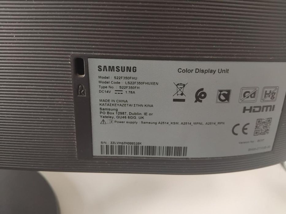 Monitor Gaming LED PLS SAMSUNG S24F350FHU, 23.5", Full HD, 60Hz, -G-