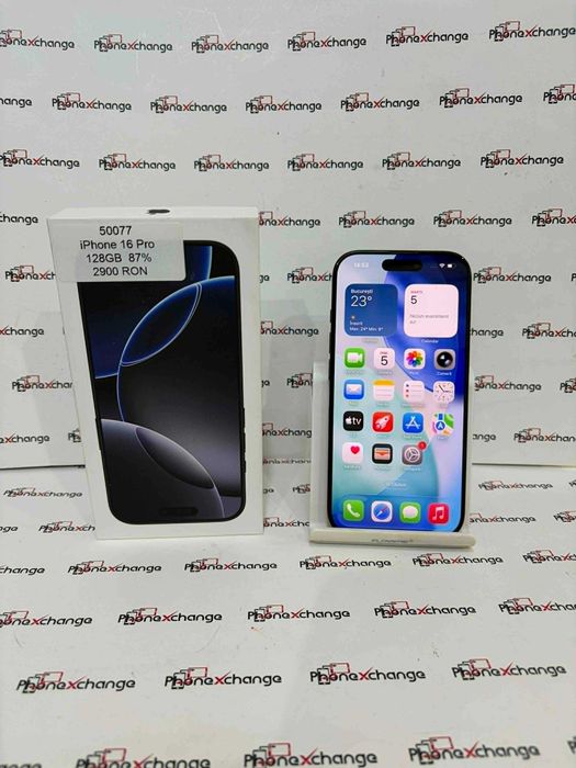 iPhone 16 Pro 128GB Neverlocked Black 87% 50077