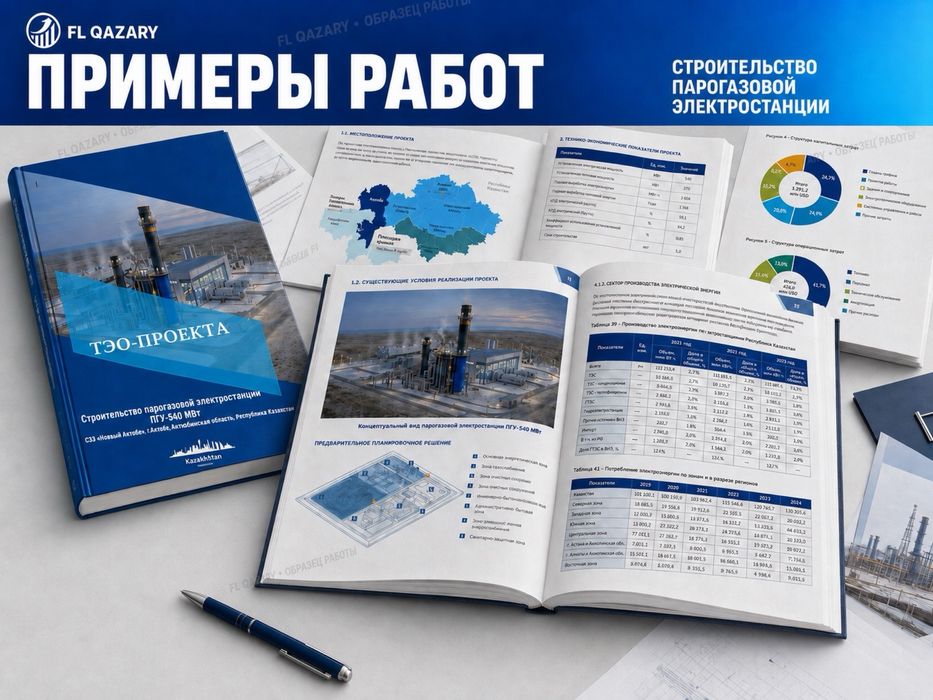Бизнес план, ТЭО разработка - 35 тыс. тг