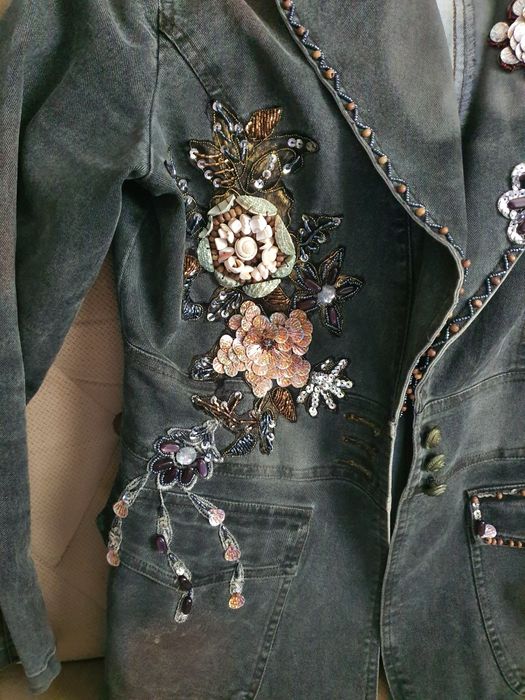 Пиджак джинсовый размер XL