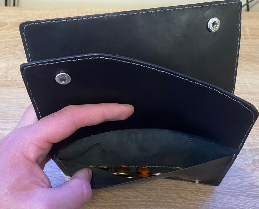 Ръчно изработен портфейл естествена кожа