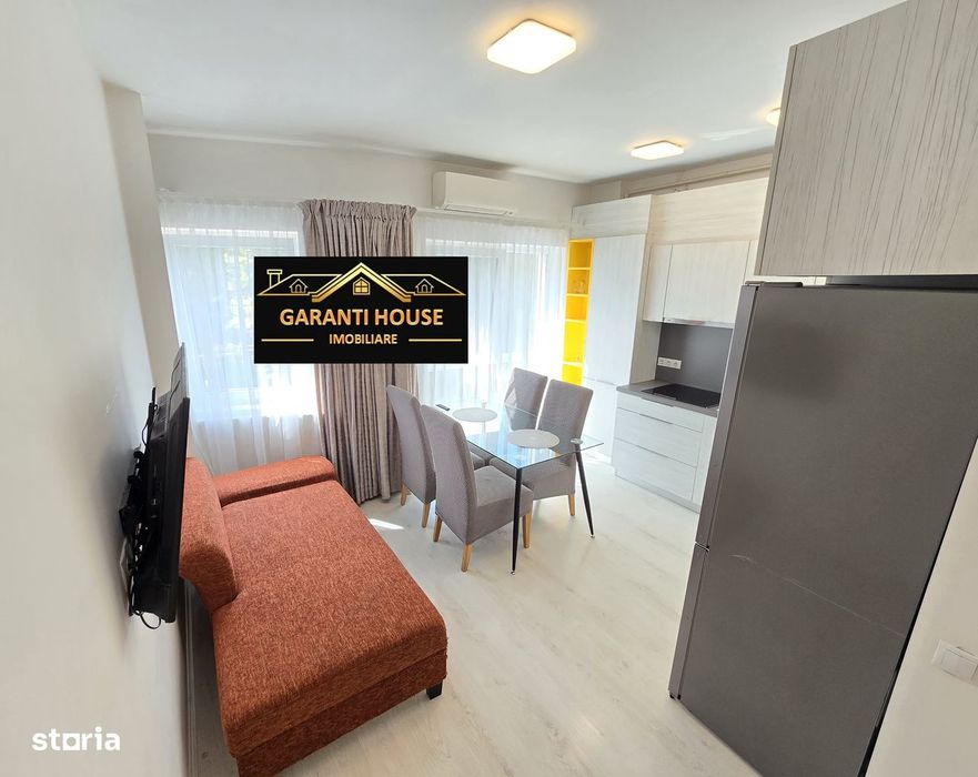 Bloc nou, apartament cu o camera, etaj 1, mobilat, 280€/Luna