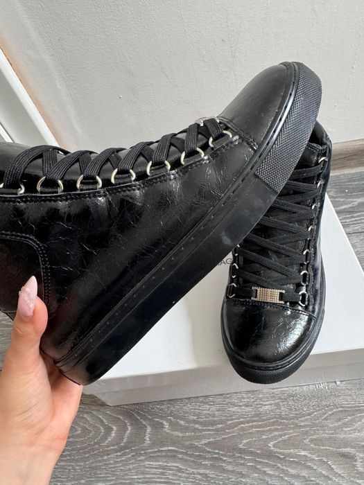 balenciaga arena black high