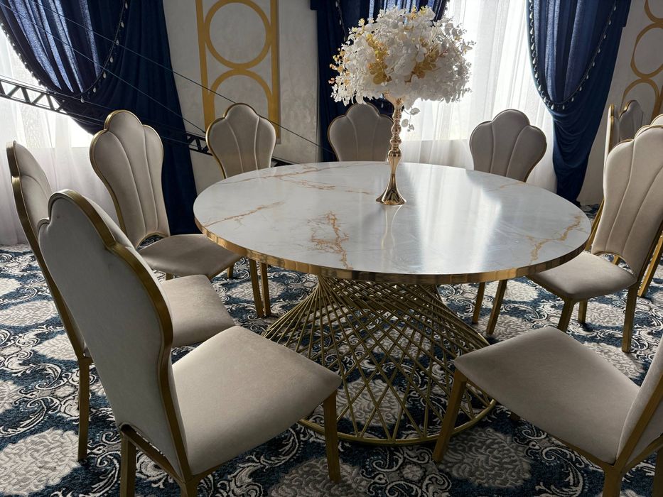 Aylana sto'l va stullar 120-160sm