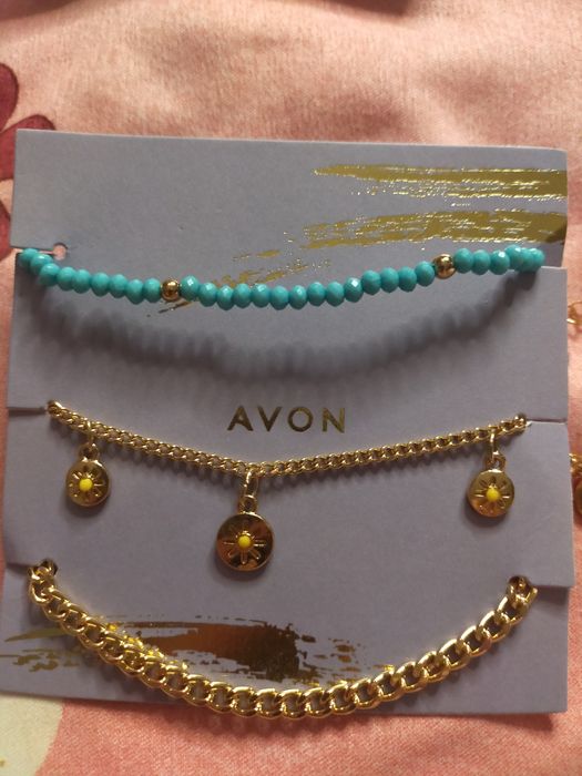 Набор браслетов на ногу 3шт