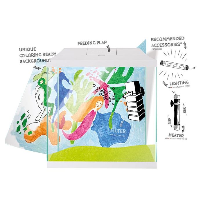 Set Acvariu Capac Aquael Leddy Mini 30 negru 13l