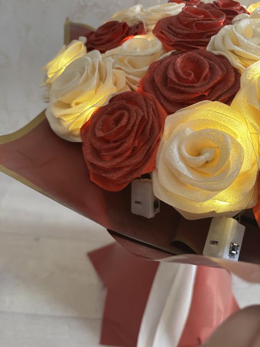 Букет из атласных лент