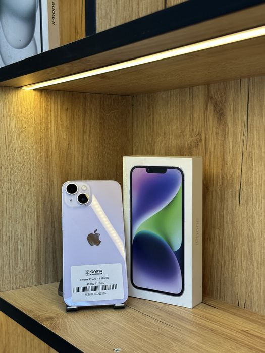 iphone 14 purple 100%   |    Sapa Smartphone