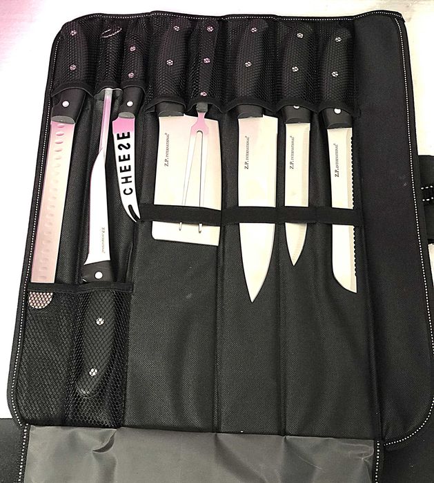 Set 9 Piese Bucatarie - Cutite Profesionale + Pila Ascutit