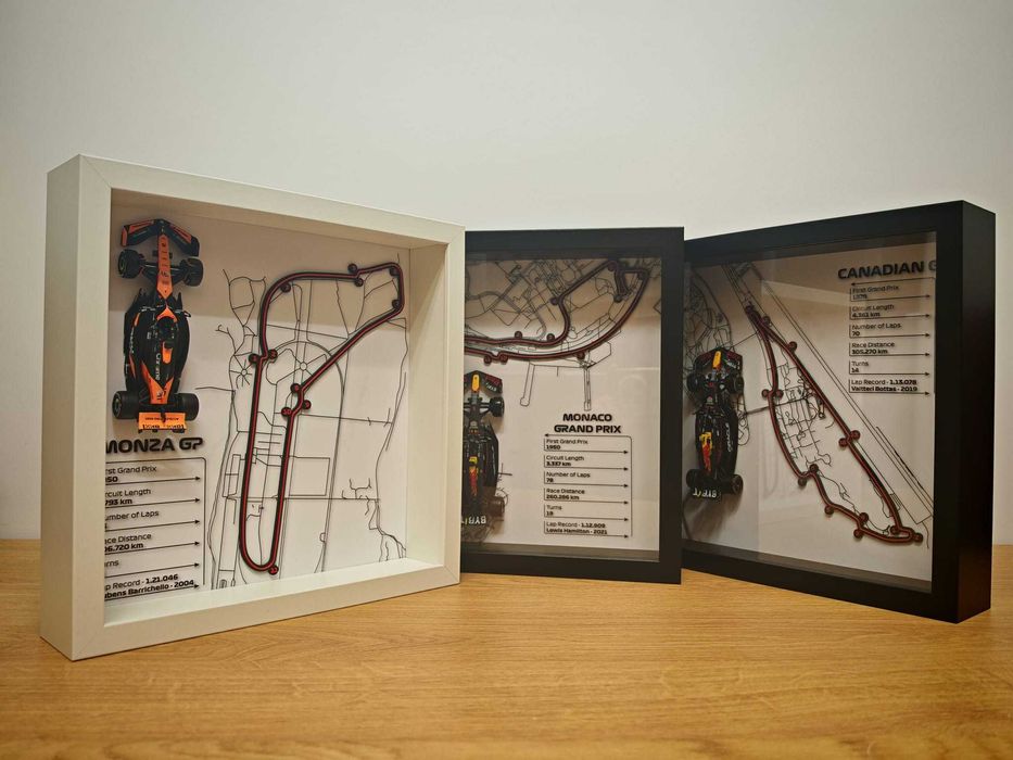 Tablou Circuit 3D Formula 1 Mclaren, Mercedes, Ferrari, Red Bull