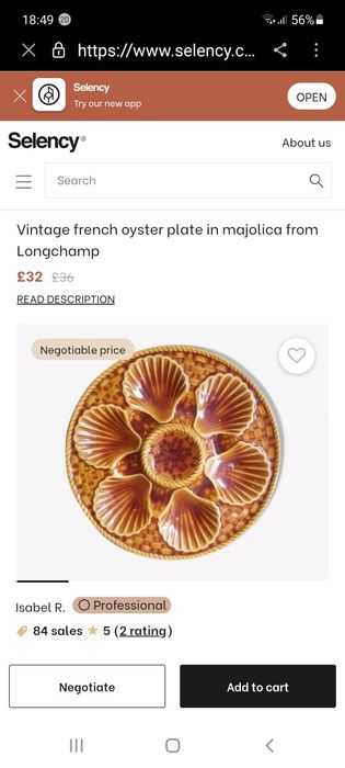 Platou, Farfurie pt. Srtidii,Scoici,Fructe de Mare