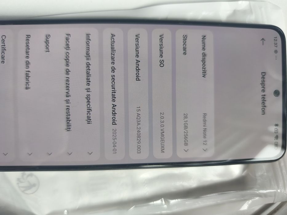 Redmi note 12 că nou