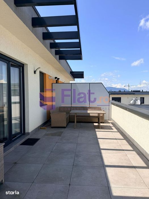 Penthouse de închiriat | 2 camere | Coresi – Tractorul | Terasă 50 mp