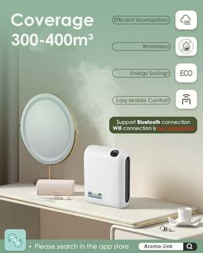 Нов Арома дифузер небулизатор 200ml APP таймер стенен монтаж небулизатор без вода ароматизатор