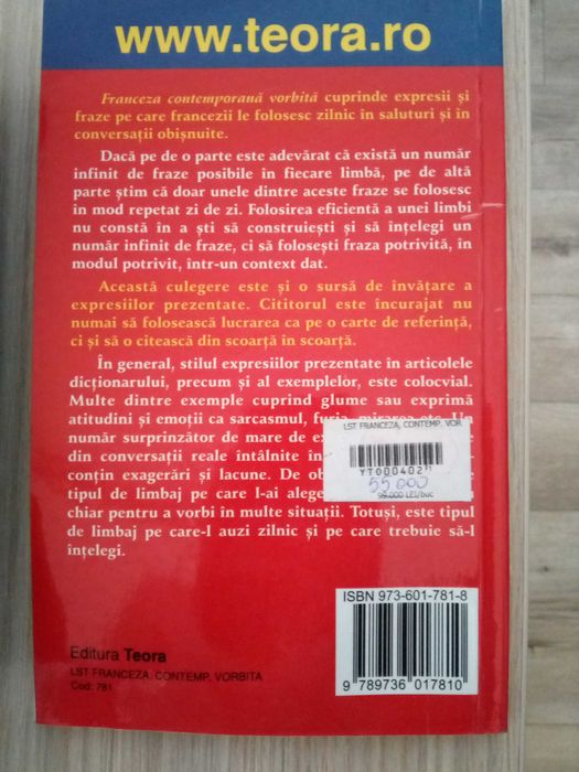 Carte anticariat - Franceza contemporana vorbita – Robert J. Johnson