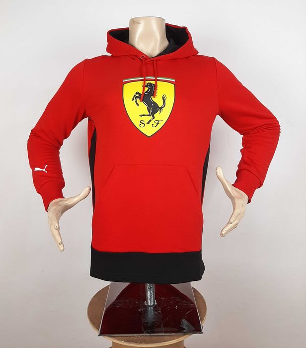 Puma Scuderia Ferrari F1 Logo Hoodie - Оригинален мъжки суитшърт