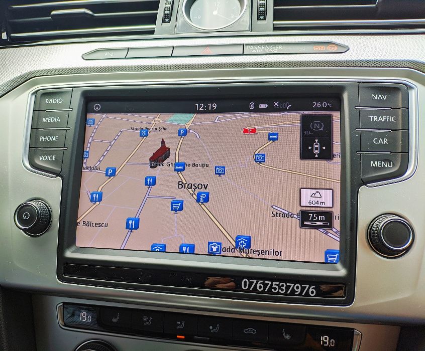 Harta Navigatie Golf 7,Passat B8,Tiguan,Octavia 3 Harta Romania 2026